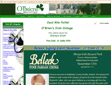 Tablet Screenshot of obriensirishcottage.com